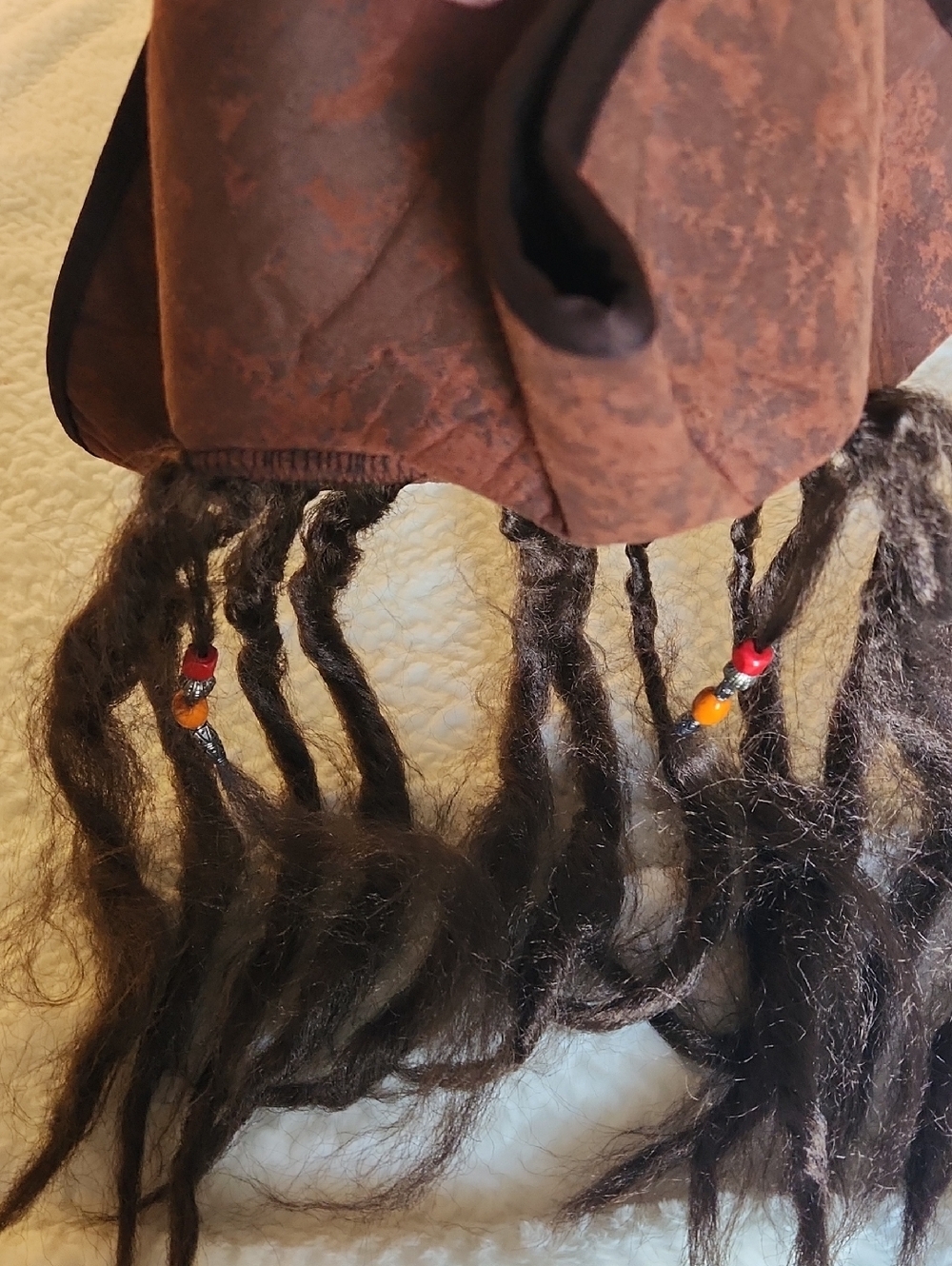 Soft Pirate's Hat With Dread Locks